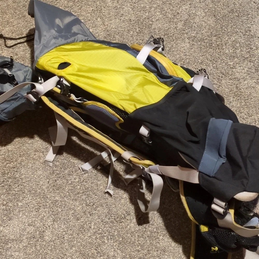L.L. Bean Gray and Yellow Daypack Backpack